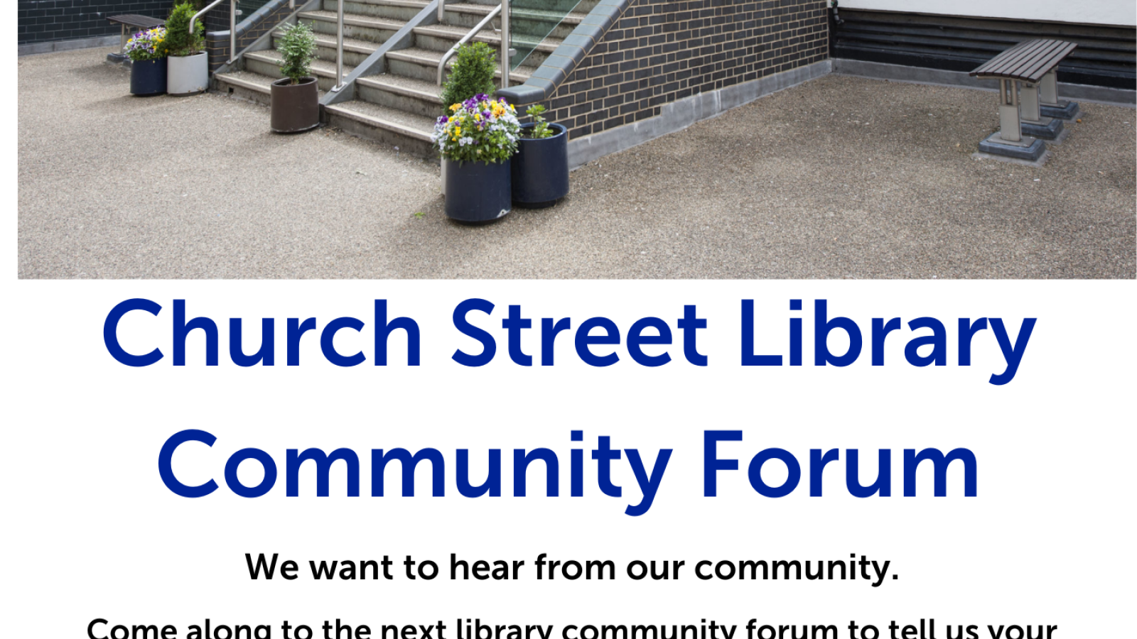 Church Street Library Community Forum 